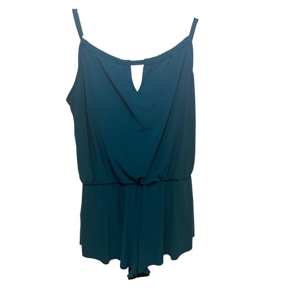 Aqua Green Teal Swim Romper
